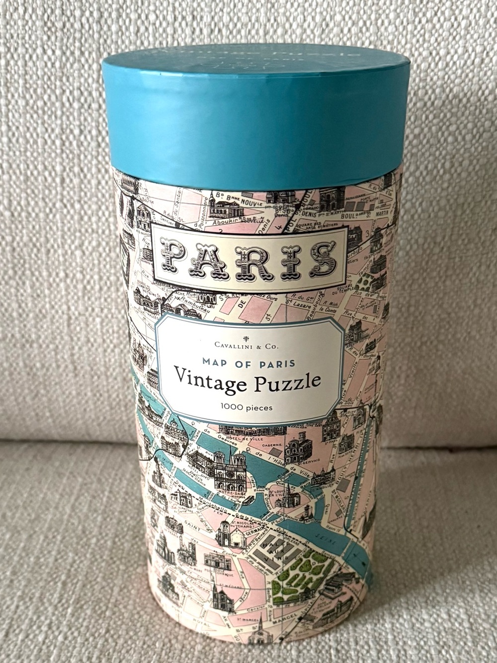 Cavallini & Co. Vintage Map of Paris 1000 Piece Puzzle